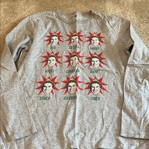 Gray Graphic buddy the elf Long Sleeve Shirt